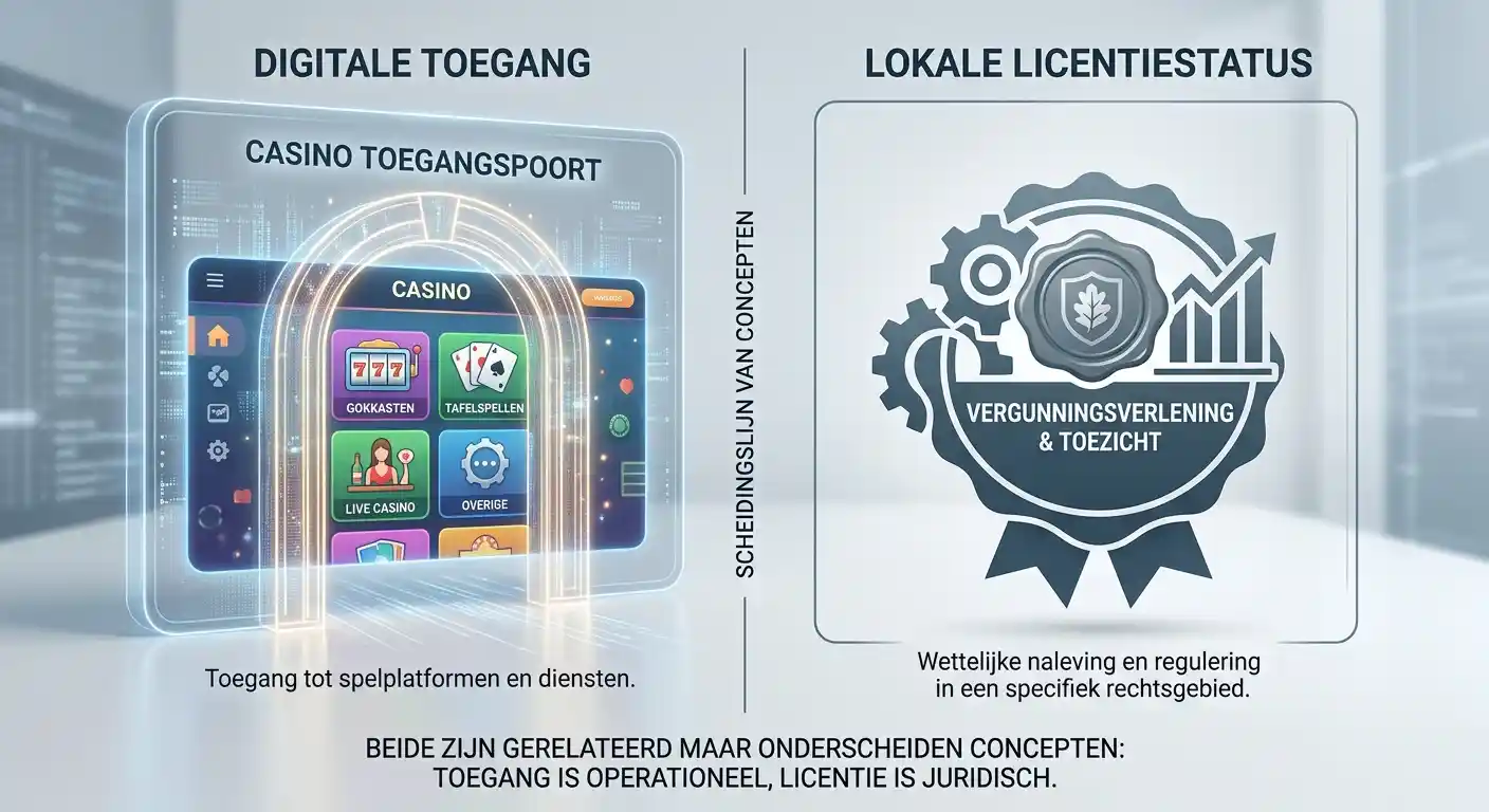 Infographic die operationele beschikbaarheid scheidt van Nederlandse lokale vergunningstatus